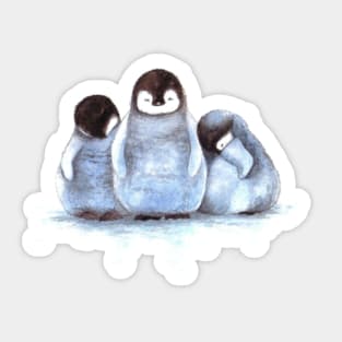 Three penguins Sticker